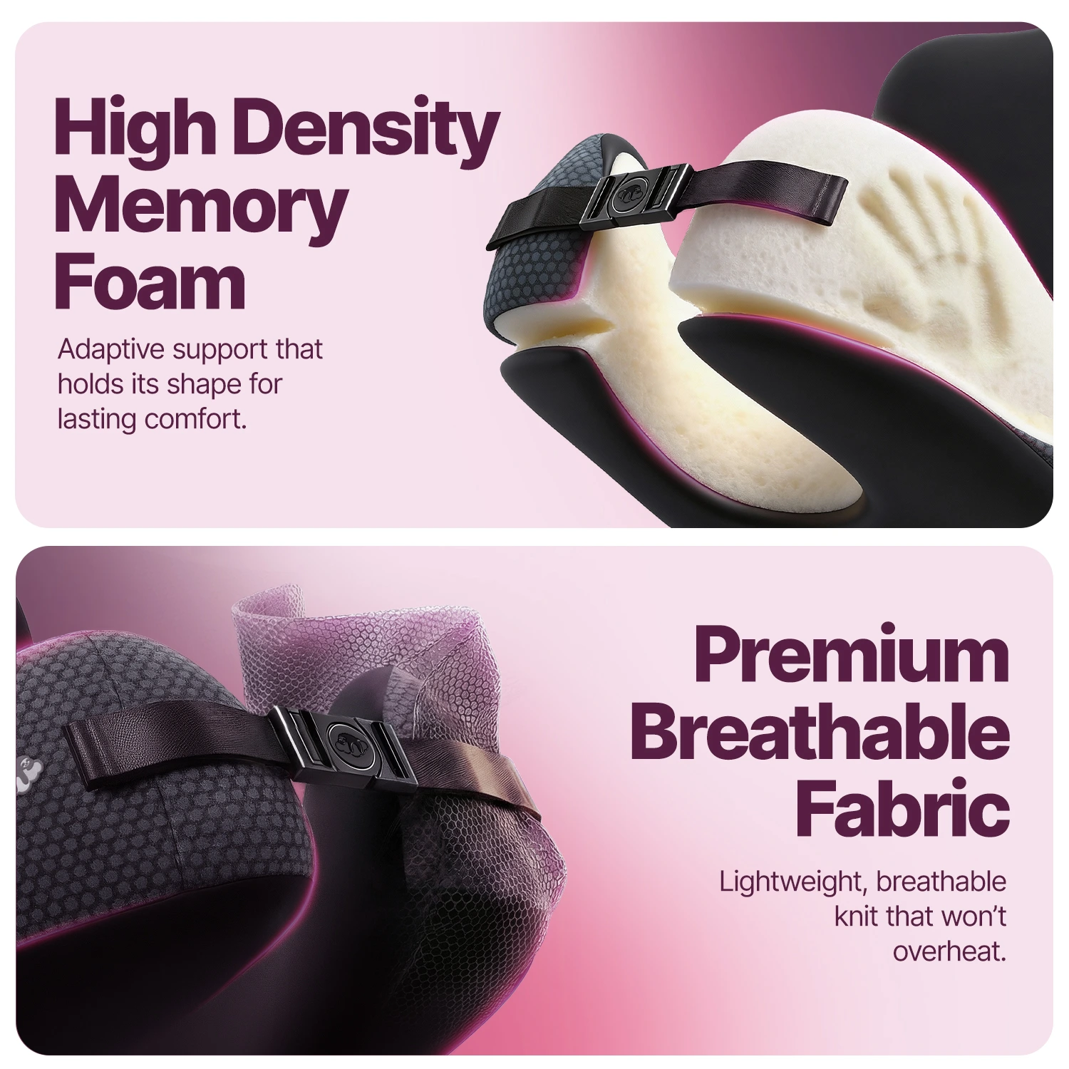 3. Neck Pillow LI - Breathable and MemoryFoam - 1 v1 - Black (1)